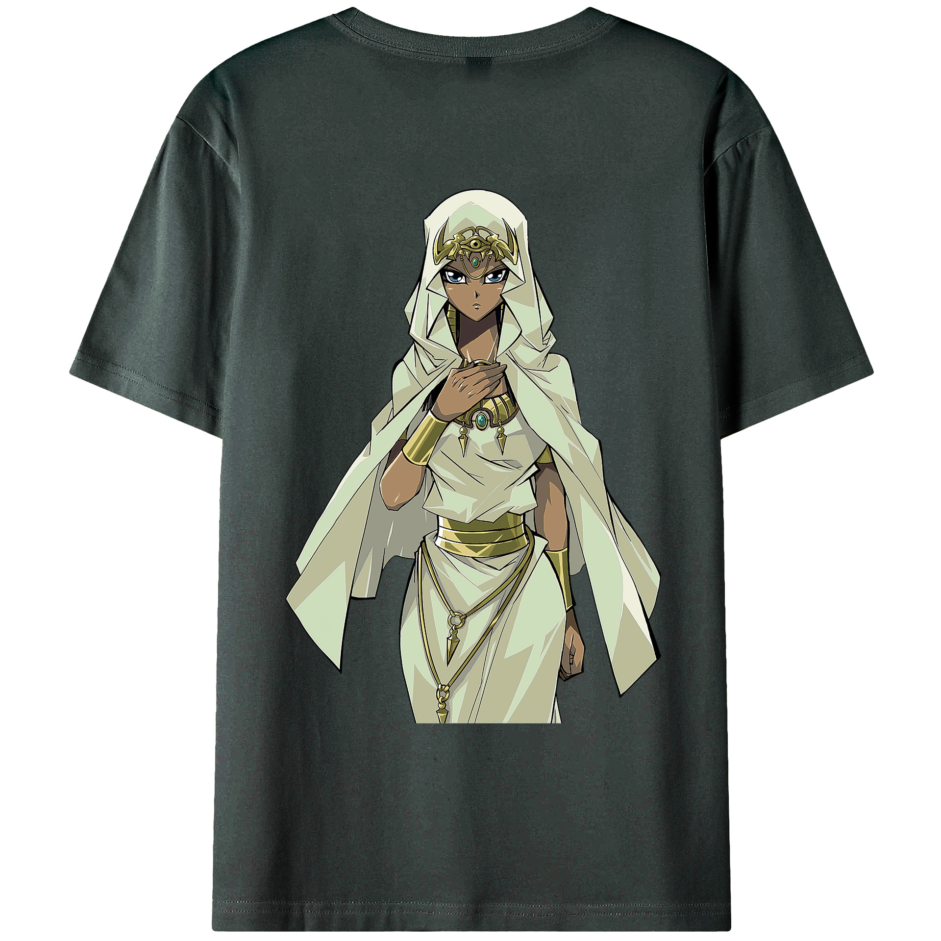 （画像用） 遊☆戯☆王 Yu-Gi-Oh! 綿100％ メンズ半袖Tシャツ（バックプリント） 通気性